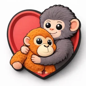 Monkey Love Jibbitz™ bedels