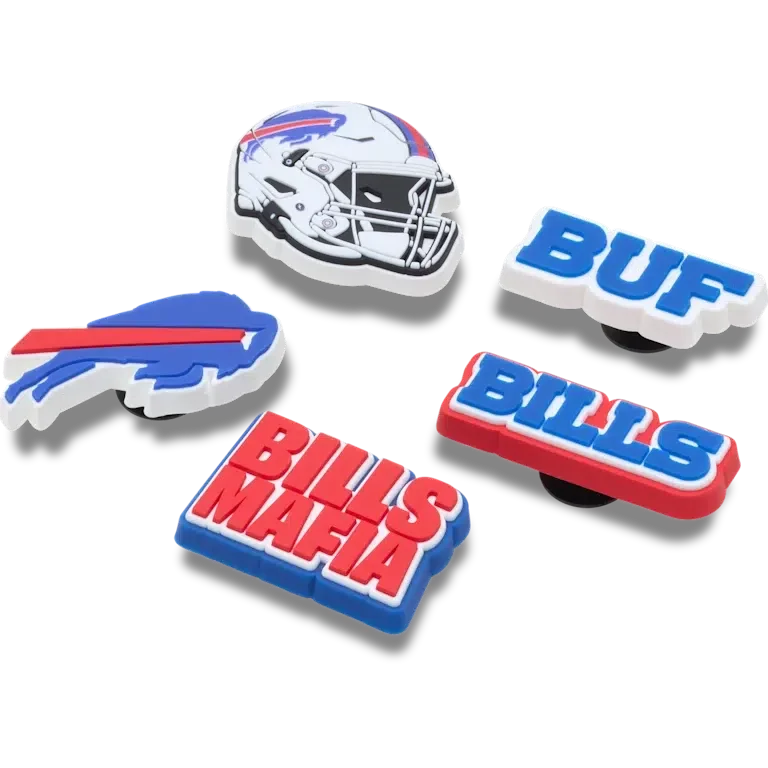 NFL Buffalo Bills 5-pack Jibbitz-schoenbedels NFL Buffalo Bills 5-pack Jibbitz-schoenbedels