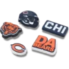 NFL Chicago Bears 5-pack Jibbitz schoenbedels NFL Chicago Bears 5-pack Jibbitz schoenbedels