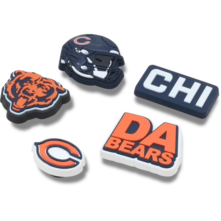 NFL Chicago Bears 5-pack Jibbitz schoenbedels NFL Chicago Bears 5-pack Jibbitz schoenbedels