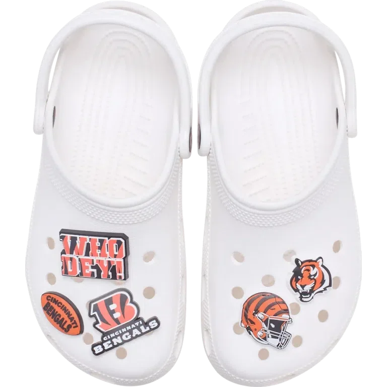 NFL Cincinnati Bengals 5-pack Jibbitz-schoenbedels NFL Cincinnati Bengals 5-pack Jibbitz-schoenbedels