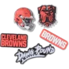 NFL Cleveland Browns 5-pack Jibbitz-schoenbedels NFL Cleveland Browns 5-pack Jibbitz-schoenbedels