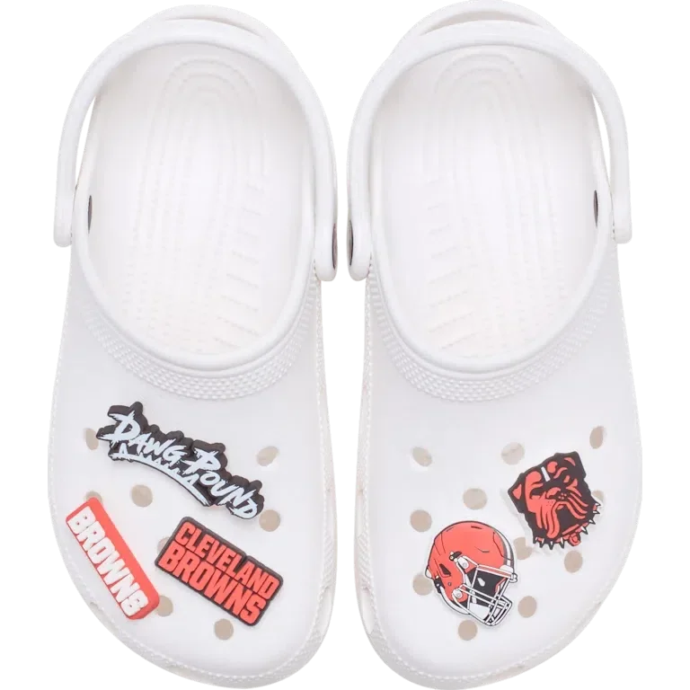NFL Cleveland Browns 5-pack Jibbitz-schoenbedels NFL Cleveland Browns 5-pack Jibbitz-schoenbedels