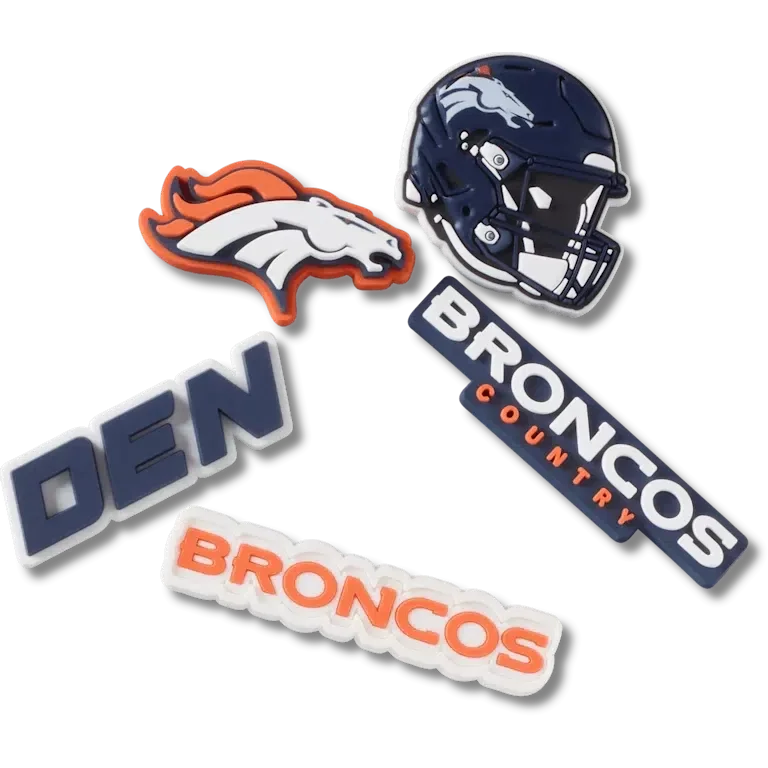 NFL Denver Broncos 5-pack Jibbitz-schoenbedels NFL Denver Broncos 5-pack Jibbitz-schoenbedels