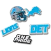 NFL Detroit Lions 5-pack Jibbitz-schoenbedels NFL Detroit Lions 5-pack Jibbitz-schoenbedels