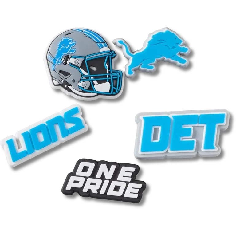 NFL Detroit Lions 5-pack Jibbitz-schoenbedels NFL Detroit Lions 5-pack Jibbitz-schoenbedels