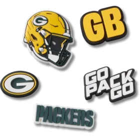 NFL Green Bay Packers 5-pack Jibbitz-schoenbedels