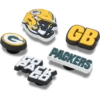 NFL Green Bay Packers 5-pack Jibbitz-schoenbedels NFL Green Bay Packers 5-pack Jibbitz-schoenbedels