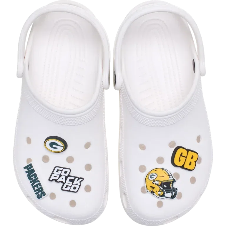 NFL Green Bay Packers 5-pack Jibbitz-schoenbedels NFL Green Bay Packers 5-pack Jibbitz-schoenbedels