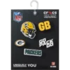 NFL Green Bay Packers 5-pack Jibbitz-schoenbedels NFL Green Bay Packers 5-pack Jibbitz-schoenbedels