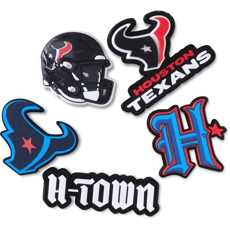 NFL Houston Texans 5-pack Jibbitz-schoenbedels NFL Houston Texans 5-pack Jibbitz-schoenbedels