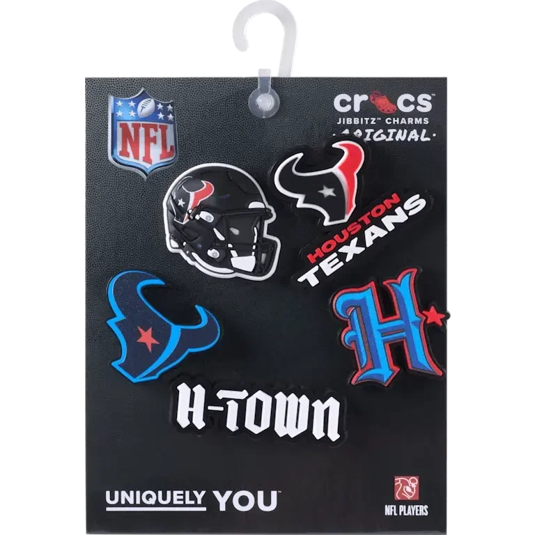 NFL Houston Texans 5-pack Jibbitz-schoenbedels NFL Houston Texans 5-pack Jibbitz-schoenbedels