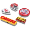 NFL Kansas City Chiefs 5-pack Jibbitz schoenbedels NFL Kansas City Chiefs 5-pack Jibbitz schoenbedels