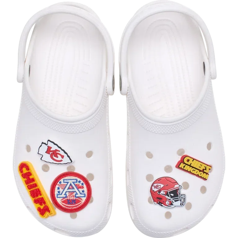 NFL Kansas City Chiefs 5-pack Jibbitz schoenbedels NFL Kansas City Chiefs 5-pack Jibbitz schoenbedels