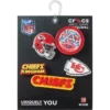 NFL Kansas City Chiefs 5-pack Jibbitz schoenbedels NFL Kansas City Chiefs 5-pack Jibbitz schoenbedels