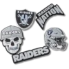 NFL Las Vegas Raiders 5-pack Jibbitz-schoenbedels NFL Las Vegas Raiders 5-pack Jibbitz-schoenbedels
