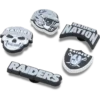 NFL Las Vegas Raiders 5-pack Jibbitz-schoenbedels NFL Las Vegas Raiders 5-pack Jibbitz-schoenbedels