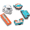 NFL Miami Dolphins 5-pack Jibbitz-schoenbedels NFL Miami Dolphins 5-pack Jibbitz-schoenbedels