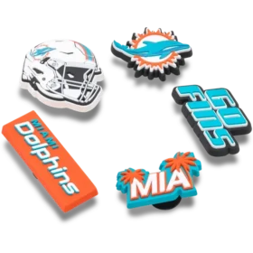 NFL Miami Dolphins 5-pack Jibbitz-schoenbedels
