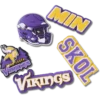NFL Minnesota Vikings 5-pack Jibbitz-schoenbedels NFL Minnesota Vikings 5-pack Jibbitz-schoenbedels