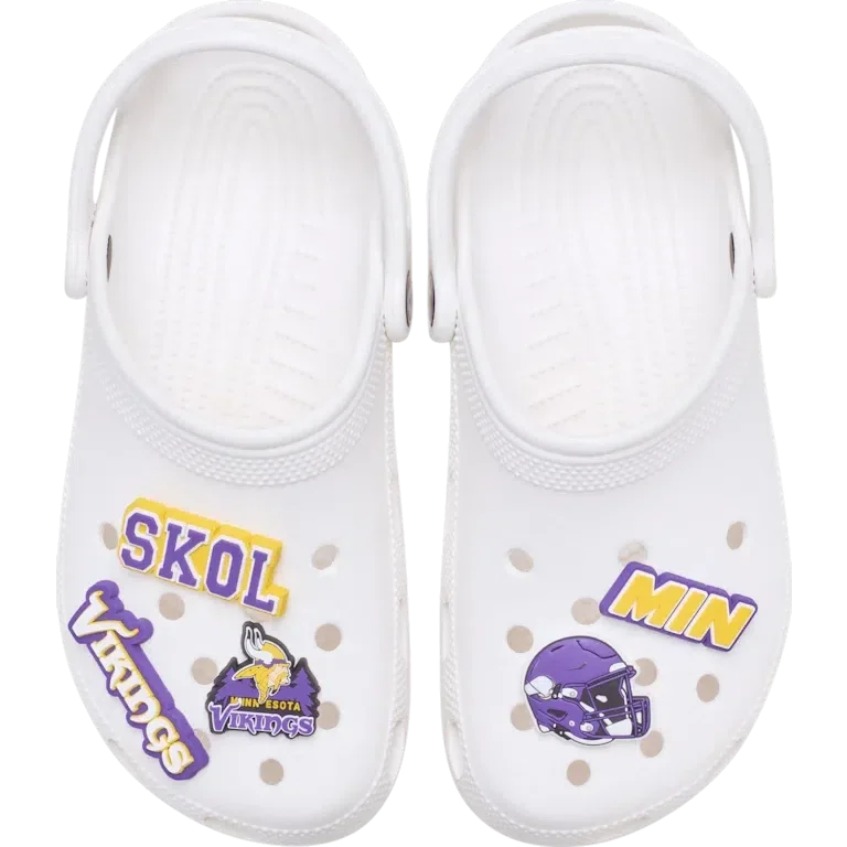 NFL Minnesota Vikings 5-pack Jibbitz-schoenbedels NFL Minnesota Vikings 5-pack Jibbitz-schoenbedels