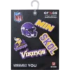 NFL Minnesota Vikings 5-pack Jibbitz-schoenbedels NFL Minnesota Vikings 5-pack Jibbitz-schoenbedels