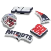 NFL New England Patriots 5-pack Jibbitz schoenbedels NFL New England Patriots 5-pack Jibbitz schoenbedels