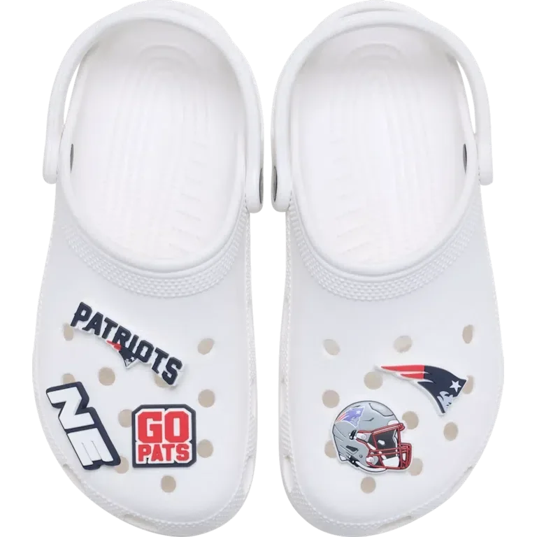 NFL New England Patriots 5-pack Jibbitz schoenbedels NFL New England Patriots 5-pack Jibbitz schoenbedels