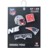 NFL New England Patriots 5-pack Jibbitz schoenbedels NFL New England Patriots 5-pack Jibbitz schoenbedels