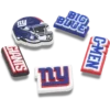 NFL New York Giants 5-pack Jibbitz-schoenbedels NFL New York Giants 5-pack Jibbitz-schoenbedels