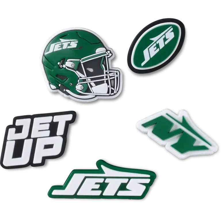 NFL New York Jets 5-pack Jibbitz-schoenbedels NFL New York Jets 5-pack Jibbitz-schoenbedels