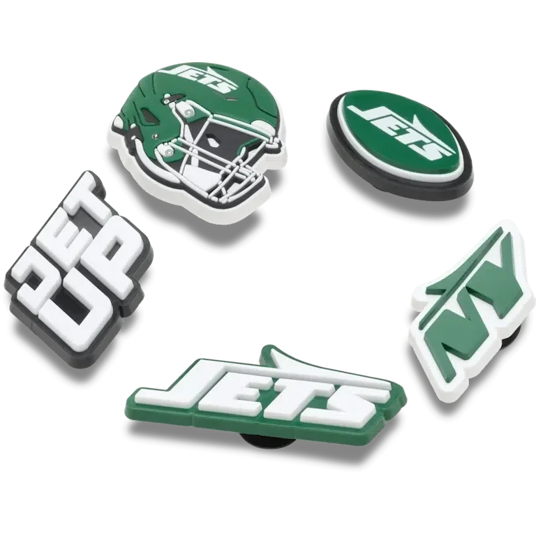 NFL New York Jets 5-pack Jibbitz-schoenbedels NFL New York Jets 5-pack Jibbitz-schoenbedels