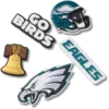 NFL Philadelphia Eagles 5-pack Jibbitz-schoenbedels NFL Philadelphia Eagles 5-pack Jibbitz-schoenbedels