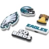 NFL Philadelphia Eagles 5-pack Jibbitz-schoenbedels NFL Philadelphia Eagles 5-pack Jibbitz-schoenbedels
