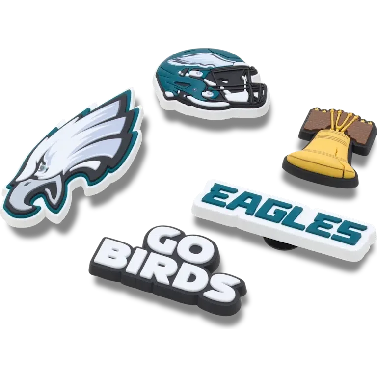 NFL Philadelphia Eagles 5-pack Jibbitz-schoenbedels NFL Philadelphia Eagles 5-pack Jibbitz-schoenbedels