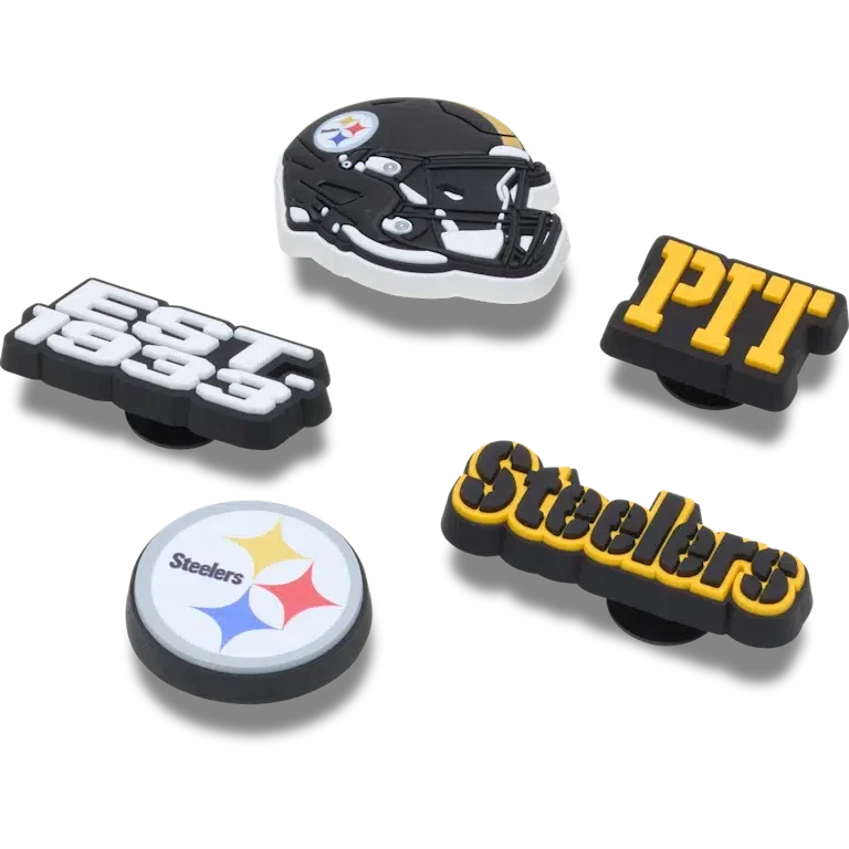 NFL Pittsburgh Steelers 5-pack Jibbitz-schoenbedels NFL Pittsburgh Steelers 5-pack Jibbitz-schoenbedels