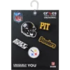 NFL Pittsburgh Steelers 5-pack Jibbitz-schoenbedels NFL Pittsburgh Steelers 5-pack Jibbitz-schoenbedels