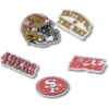 NFL San Francisco 49ers 5-pack Jibbitz-schoenbedels NFL San Francisco 49ers 5-pack Jibbitz-schoenbedels
