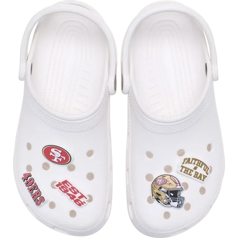 NFL San Francisco 49ers 5-pack Jibbitz-schoenbedels NFL San Francisco 49ers 5-pack Jibbitz-schoenbedels