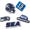 NFL Seattle Seahawks 5-pack Jibbitz-schoenbedels NFL Seattle Seahawks 5-pack Jibbitz-schoenbedels