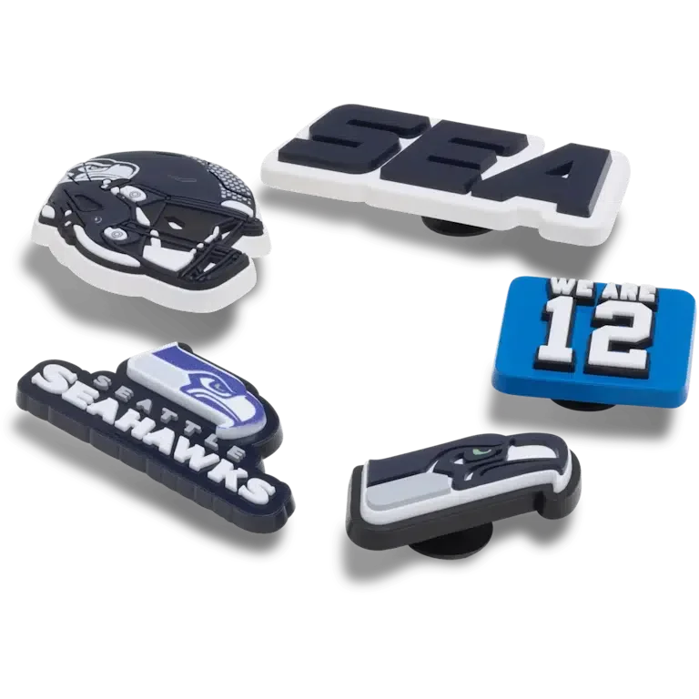 NFL Seattle Seahawks 5-pack Jibbitz-schoenbedels NFL Seattle Seahawks 5-pack Jibbitz-schoenbedels