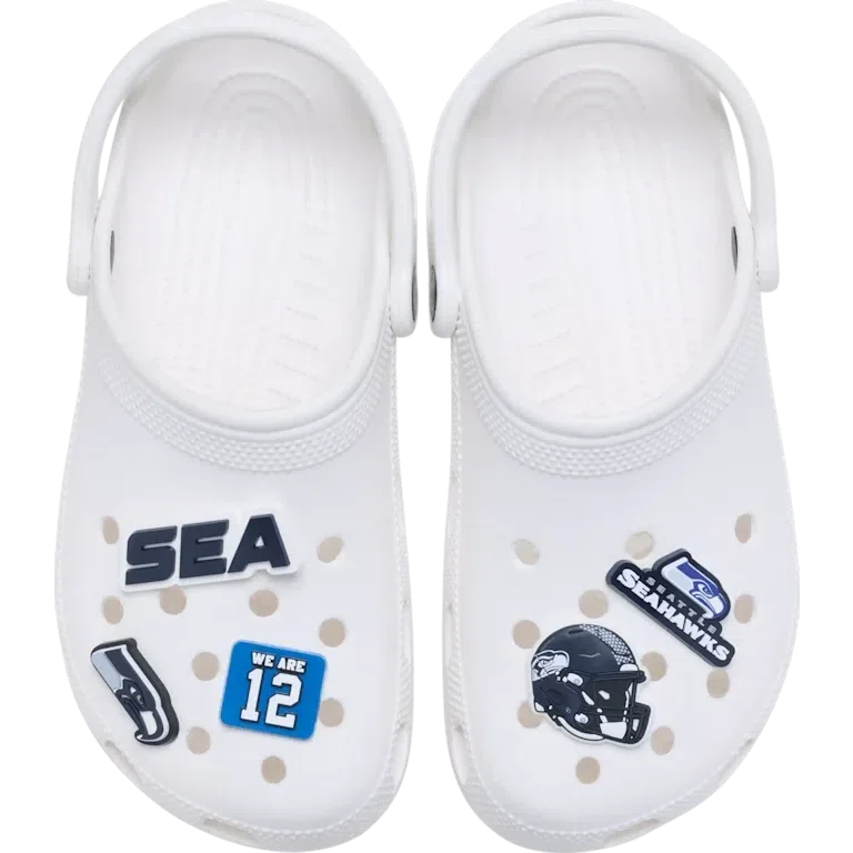 NFL Seattle Seahawks 5-pack Jibbitz-schoenbedels NFL Seattle Seahawks 5-pack Jibbitz-schoenbedels