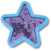 Paarse Sequin Star Jibbitz™-bedels