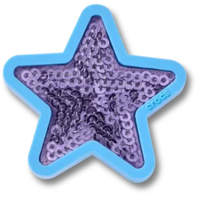 Paarse Sequin Star Jibbitz™-bedels