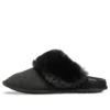 Pantoffels met bont “Zwart”