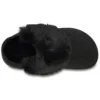 Pantoffels met bont “Zwart”