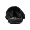 Pantoffels met bont “Zwart”