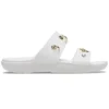 Pantoffels met zachte zool, comfortabel, platte hak, voor buiten, wit
