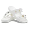 Pantoffels met zachte zool, comfortabel, platte hak, voor buiten, wit