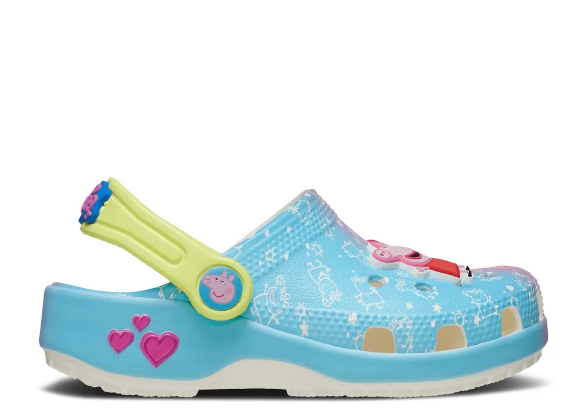 Peppa Pig x Classic Clog voor peuters ‘Blue Pink Gradient’ Peppa Pig x Classic Clog voor peuters ‘Blue Pink Gradient’